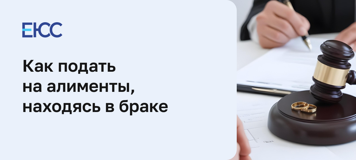 Как подать на алименты в браке