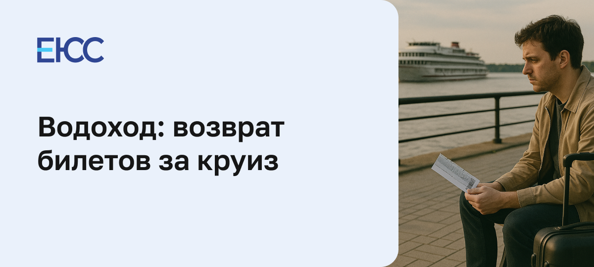 Водоход: возврат билетов за круиз