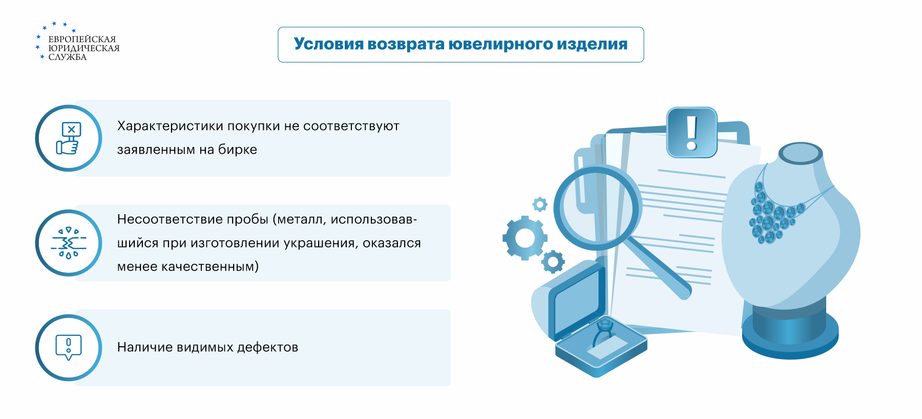 Возврат ювелирных изделий в магазин