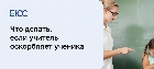 Учитель оскорбляет ученика