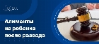Алименты после развода на ребенка