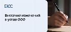Внесение изменений в Устав ООО