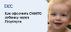 СНИЛС ребенку через Госуслуги: порядок оформления