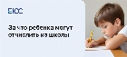 За что могут отчислить из школы ребенка?