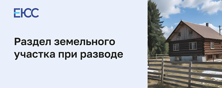 Раздел земельного участка при разводе