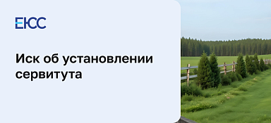 Иск об установлении сервитута