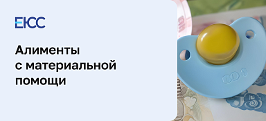 Алименты с материальной помощи