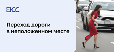 Переход дороги в неположенном месте