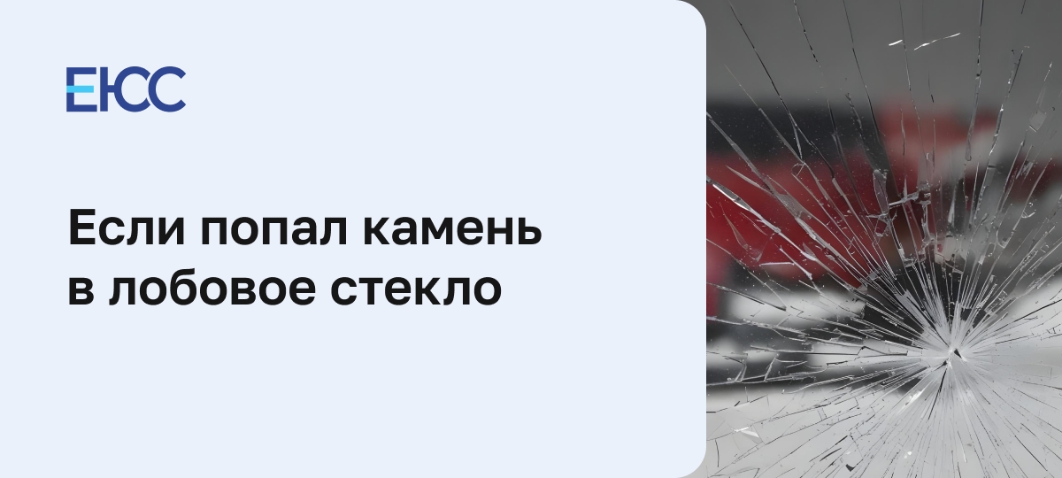 Что делать, если попал камень в лобовое стекло