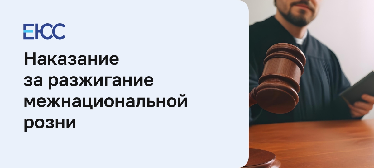 Наказание за разжигание межнациональной розни по статье 282 УК РФ