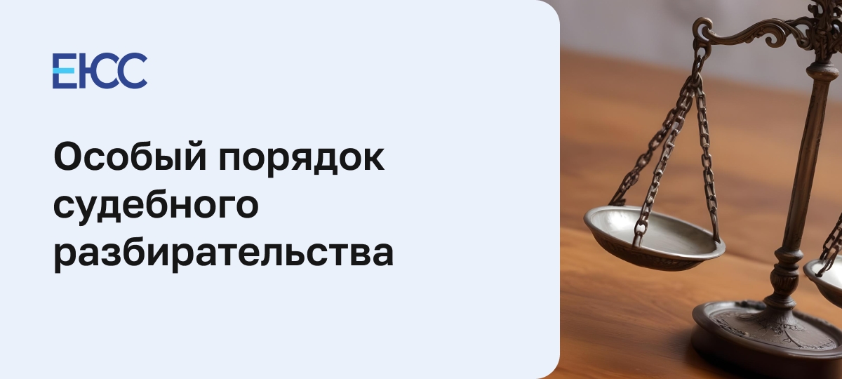 Особый порядок судебного разбирательства